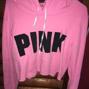 PINK crop sweatshirt
